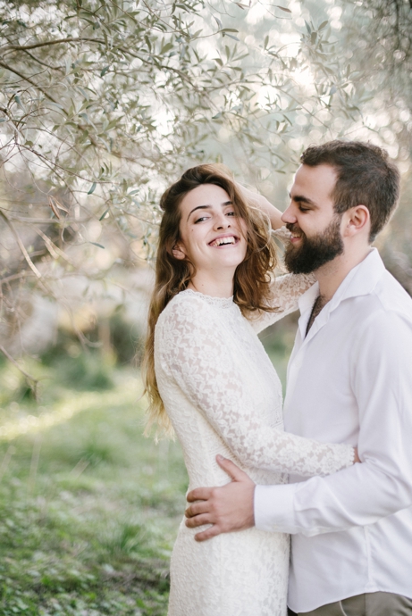 Mallorca engagement session in olive grove