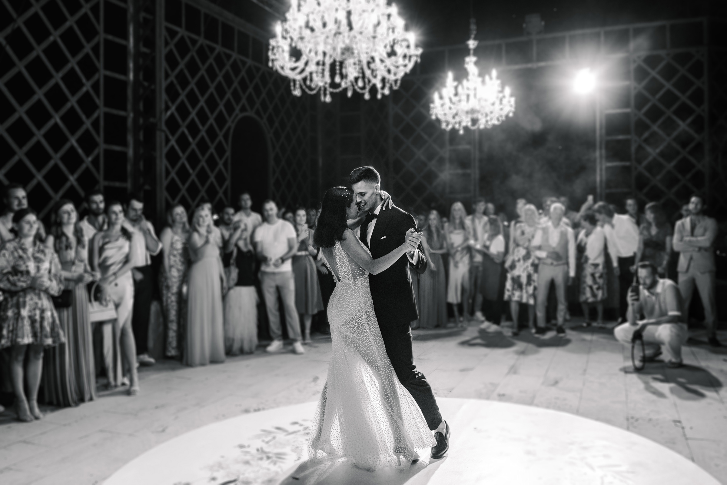 First Dance at Wedding at Bendinat Castle in Mallorca